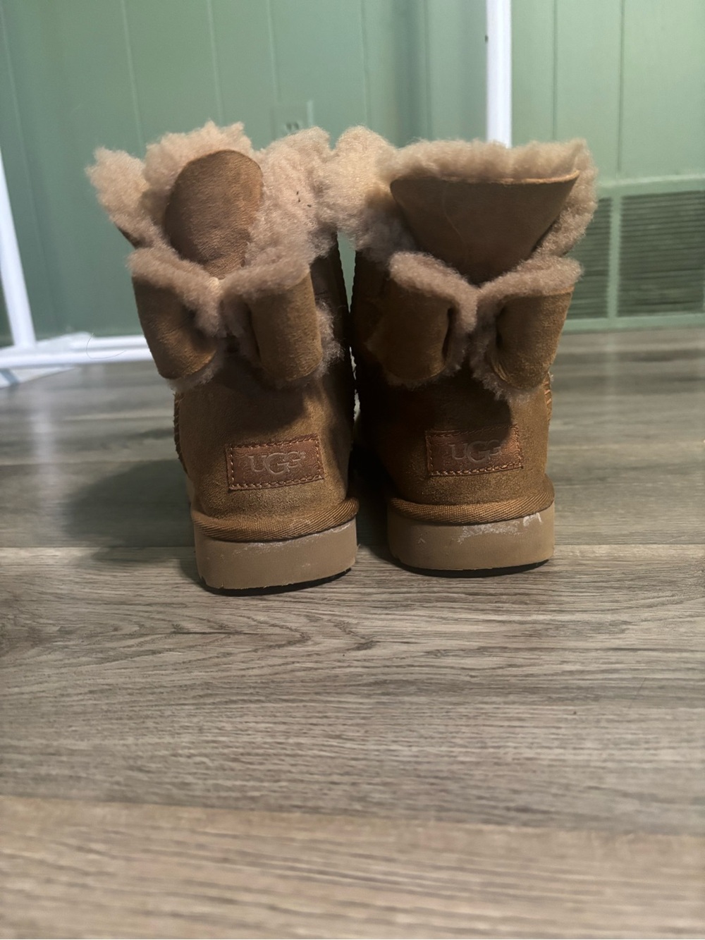 Kids Brown Shearling Boots